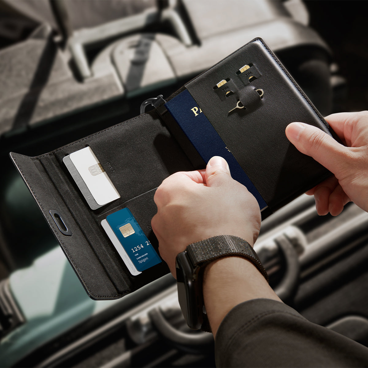 RFID Travel Wallet - Passport Holder & Travel Organizer